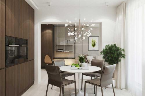 Дизайн 2 комнатной квартиры 70м2. Дизайн 2-х комнатной квартиры площадью 70 кв. метров. Фото проекта