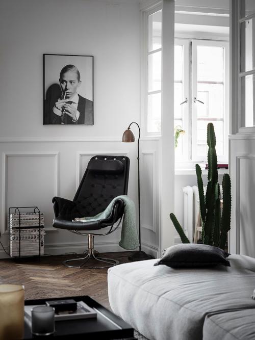 Бело-синий интерьер скандинавской квартиры (89 кв. м) 13