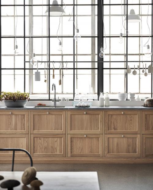 Великолепные кухни из дуба 06