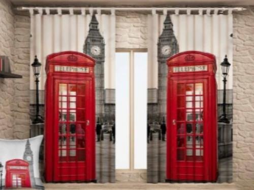 Покрывало на кровать в спальню и шторы. Разновидности 02