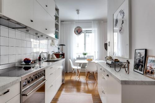 Объединять ли кухню с гостинной в трешке. Вариант №2. Объединенные кухня и гостиная