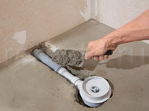 Душевая кабина из плитки со сливом в полу. С чего начинается монтаж душа своими руками без поддона