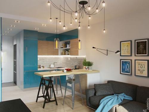 Квартира студия 29 кв м дизайн. Современный дизайнерский интерьер квартиры 29 кв. м.