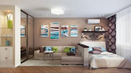 Зонирование гостиной и спальни. Зонирование комнаты на спальню и гостиную