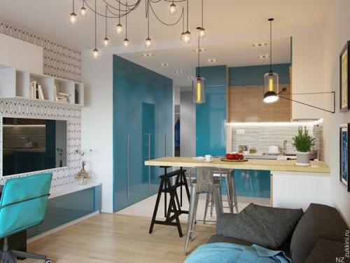 Квартира студия 29 кв м дизайн. Современный дизайнерский интерьер квартиры 29 кв. м.