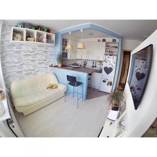 Дизайн однокомнатной квартиры для семьи из 4 человек. Дизайн квартиры-студии для семьи с ребёнком