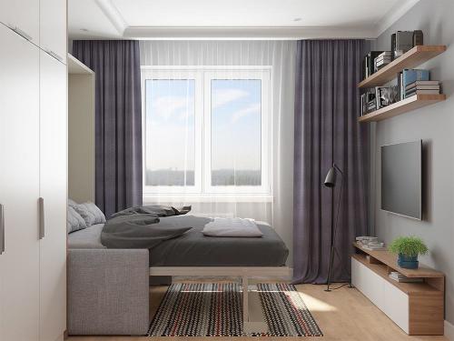 Дизайн однокомнатной квартиры для семьи с ребенком. Однушка 35 кв. м для семьи с двумя детьми