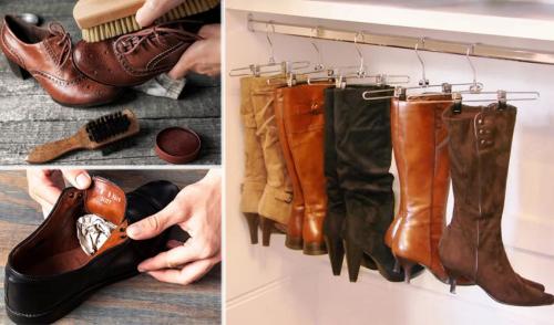 Хранение обуви коробки. Хранение кожаной обуви