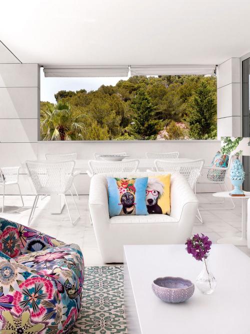 Сочные краски и немного гламура в дизайне квартиры на Ибице 09