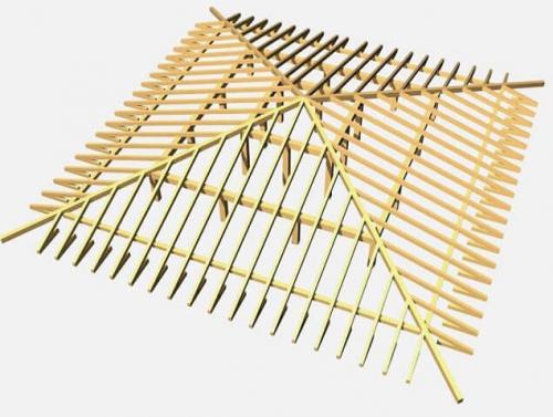 Устройство стропильной системы двухскатной крыши. Конструкция стропильной системы двускатной крыши 09