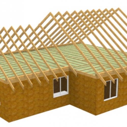 Устройство стропильной системы двухскатной крыши. Конструкция стропильной системы двускатной крыши 03