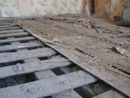 Плитка в деревянном доме технология без стяжки. Монтаж основания 05