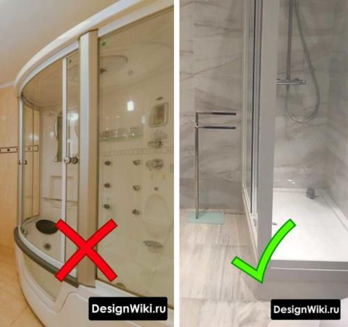 Душевая кабина в квартире. Разновидности душевых 01