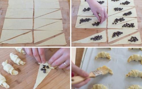 Как приготовить Круассаны с шоколадом. Учимся готовить шоколадные Круассаны