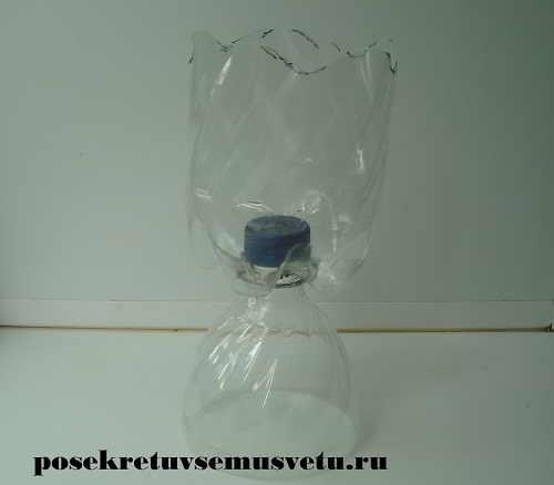 Сделать вазу из пластиковой бутылки своими руками. Ваза из пластиковой бутылки 18