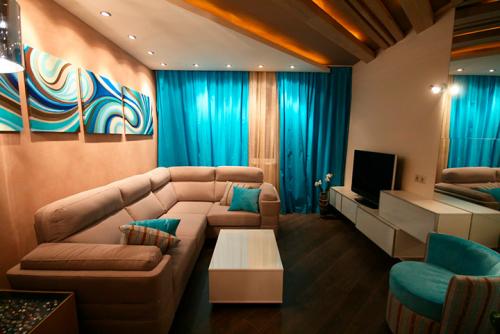 Шкаф купе в зале хрущевки. Особенности меблировки маленькой гостиной