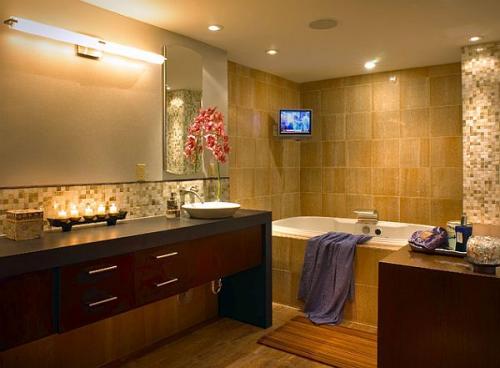 Освещение в ванной над зеркалом. Освещение зоны зеркала в ванной комнате