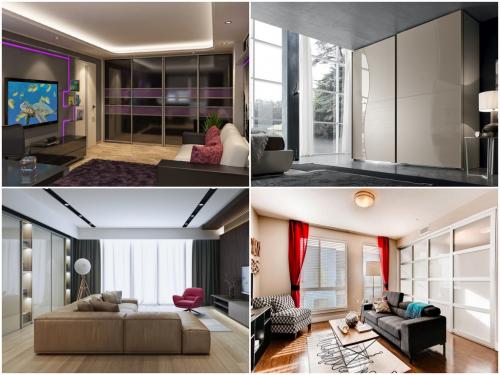 Как выбрать шкаф купе в гостиную.