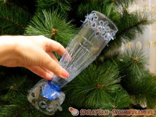 Сделать вазу из пластиковой бутылки своими руками. Ваза из пластиковой бутылки 13