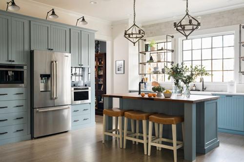 Прекрасная кухня для загородного дома в США 12