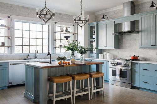 Прекрасная кухня для загородного дома в США 06