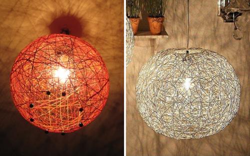 Бра своими руками. Абажур из ниток