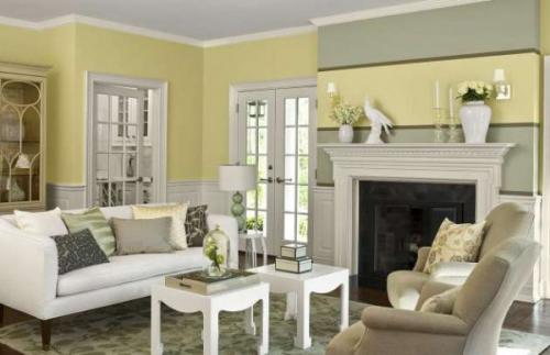 Какой цвет стен выбрать для гостиной. Цвет стен в гостиной фото