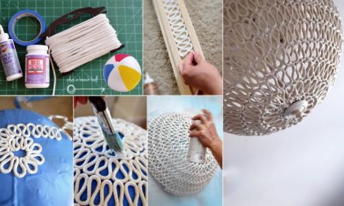 Бра своими руками. Абажур из ниток