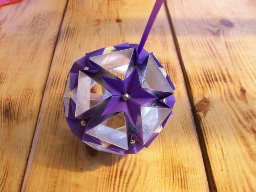 Шары из Бумаги пошагово. Новогодние Шары Из Бумаги Без Основы - Мастер-классы