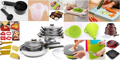 Идеи экономии пространства на кухне.  Используйте эргономичную кухонную утварь и технику