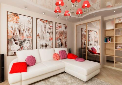 Дизайн гостиной-спальни 14 кв м. Небольшая гостиная в 14 кв м: решаем проблему ограниченного пространства