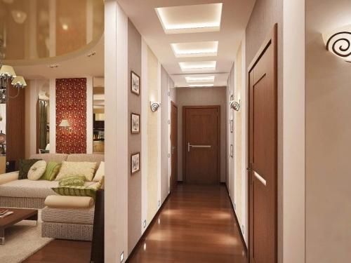 Оформление коридора в квартире. Дизайн коридора в квартире цветовое решение, выбор стеновых и напольных покрытий 08 Оформление коридора в квартире. Дизайн коридора в квартире цветовое решение, выбор стеновых и напольных покрытий 08