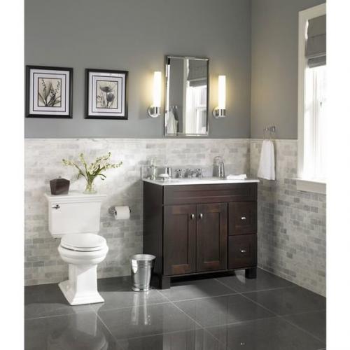 В какой цвет покрасить маленькую ванную комнату. Идеи для маленьких ванных комнат: керамическая плитка или покраска