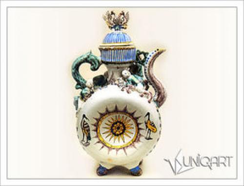 Майолика гжель. Гжельская майолика. Художественные изделия из керамики. Узоры и орнаменты Гжели