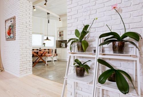 Отделка стен декоративным белым кирпичом. Отделка стен декоративным кирпичом