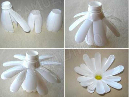 Как из бутылок сделать цветы. Цветы из бутылок: основные преимущества 06