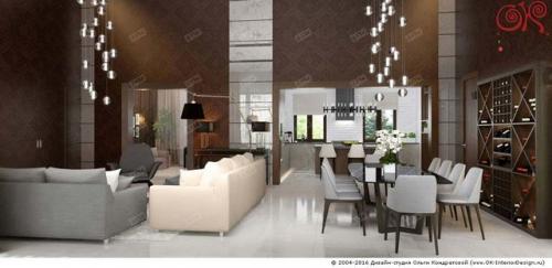 Дизайн гостинной совмещенной с кухней в частном доме бюджетный вариант. Кухня совмещённая с гостиной в частном доме: достоинства и недостатки