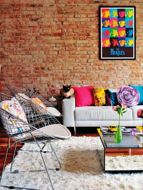 Отделка стен декоративным белым кирпичом. Отделка стен декоративным кирпичом