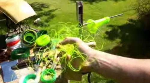 Веревка из бутылок для шпалеры. Веревка из пластиковой бутылки. Производство и применение