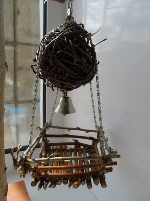 Поделка попугай своими руками. Игрушки для попугаев своими руками 05 Поделка попугай своими руками. Игрушки для попугаев своими руками 05