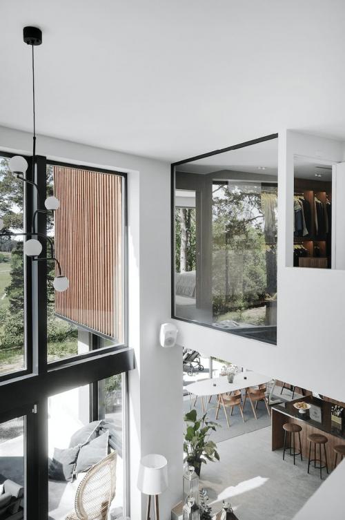 Современная вилла с высокими потолками в Швеции 02