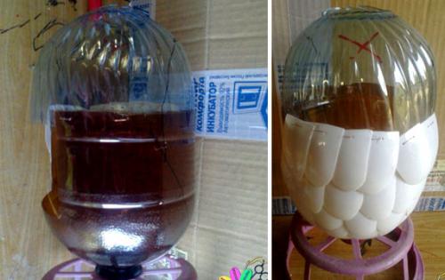 Попугай из пластиковых бутылок. Попугай из пластиковых ложек и бутылок