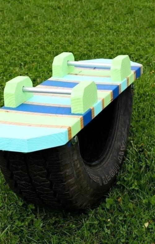 Поделки своими руками из подручных материалов для детского сада. Поделки из автомобильных покрышек (фото)