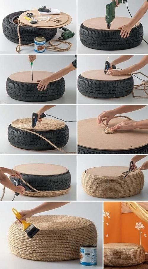 Поделки своими руками из подручных материалов для детского сада. Поделки из автомобильных покрышек (фото)