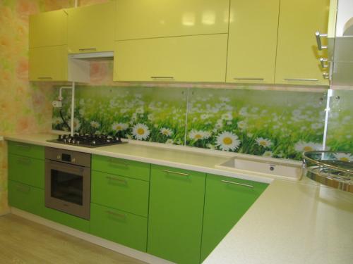 Обои для кухни зеленые. Где рекомендовано использовать цвет