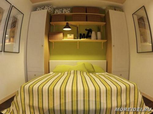 Однокомнатной квартиры дизайн кухни. Зонирование 13