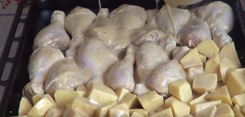 Куриные ножки с хрустящей корочкой в духовке. Куриные ножки в духовке с картошкой