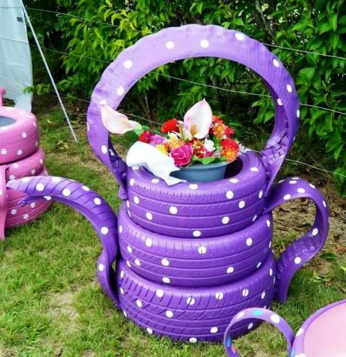 Поделки своими руками из подручных материалов для детского сада. Поделки из автомобильных покрышек (фото)