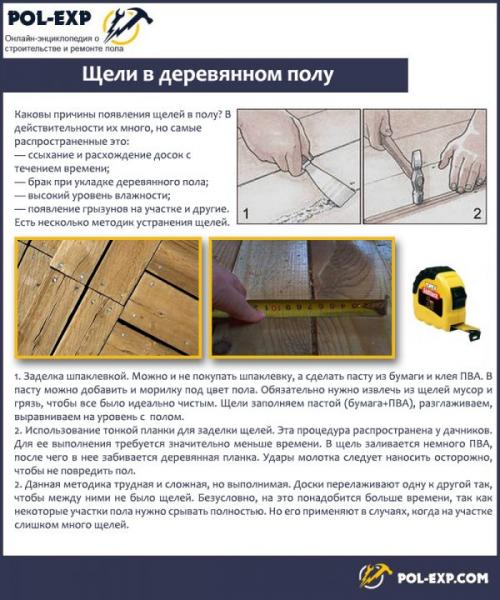 Старые деревянные полы в квартире. Возможные проблемы