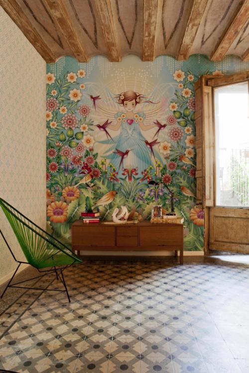 Роспись стен в комнате. Варианты росписи стен в нежилых помещениях квартиры: кухня, коридор и ванная комната